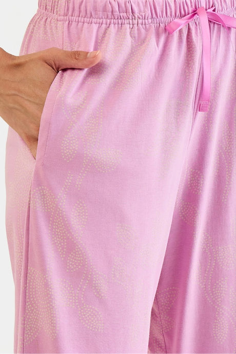Sweet Dreams Printed Pyjama  Set - Dusty Rose — image 7